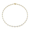 Graduated Oval Cut Diamond Necklace
