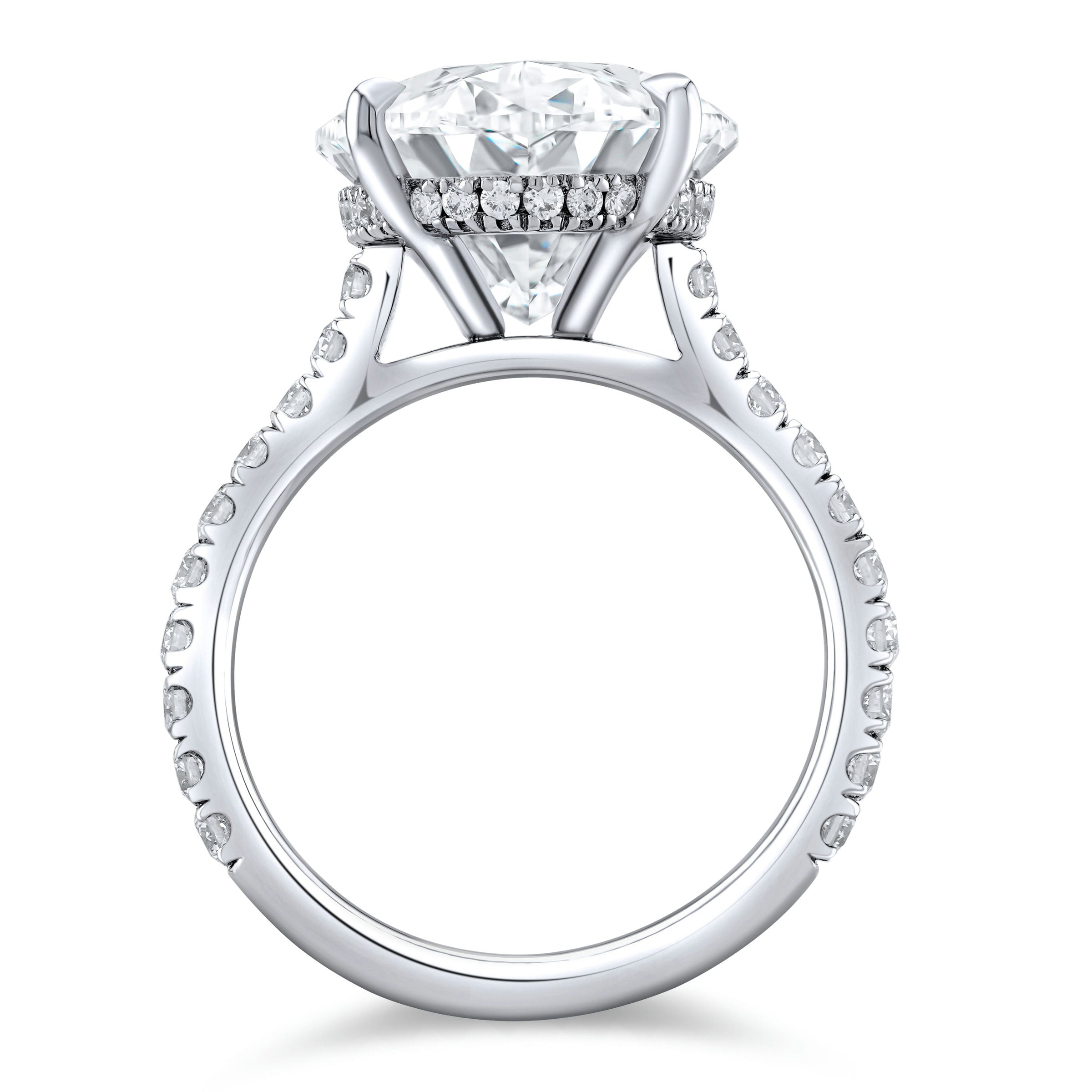 10.18 Carat Oval Cut Diamond Ring