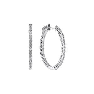Lab Grown Diamond Inside/Out Hoops (2 tcw)
