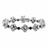2.00ct. Diamond Onyx Bracelet Set In 18K White Gold