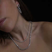 Liora 6 Carat Mixed Shape Diamond Tennis Necklace