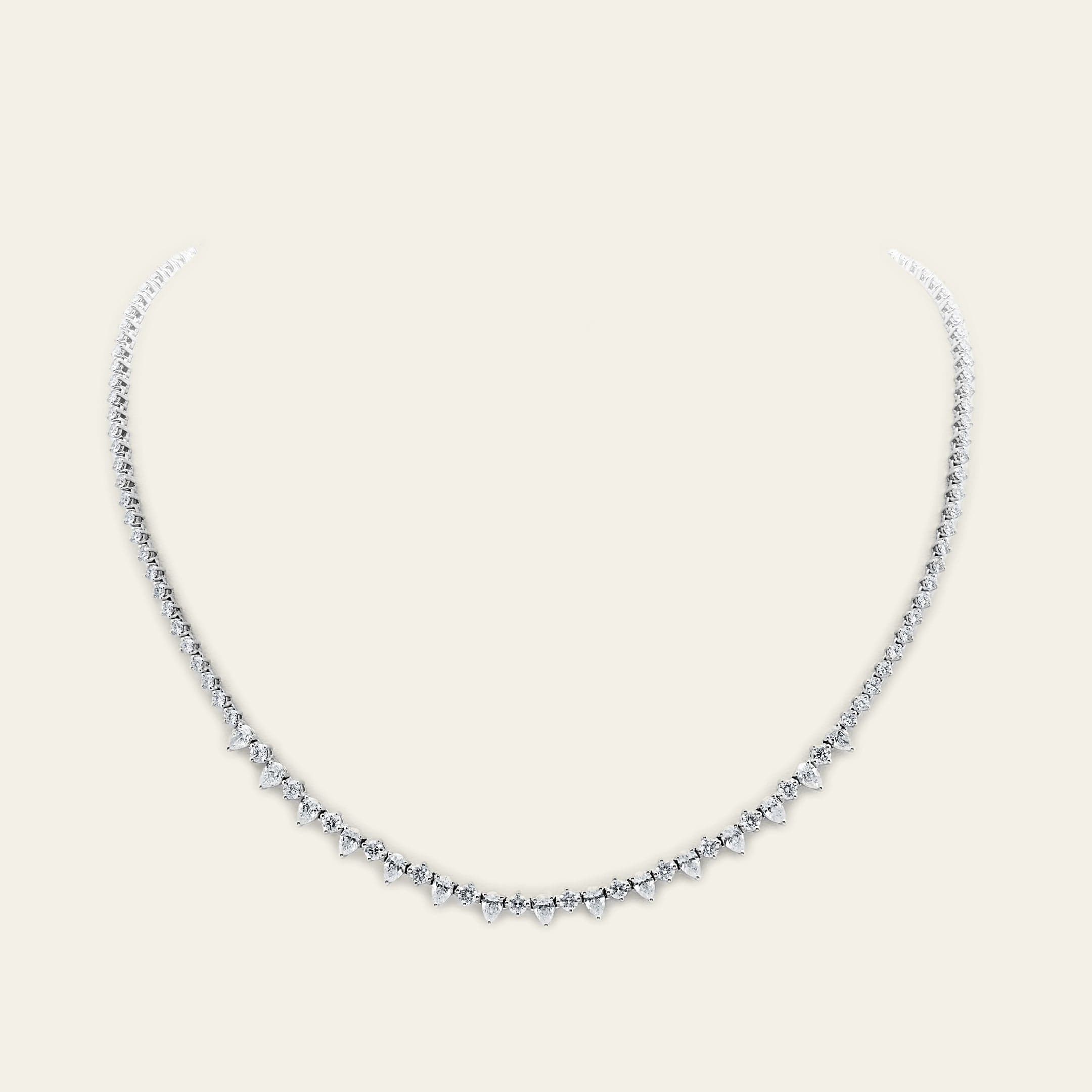 Liora 6 Carat Mixed Shape Diamond Tennis Necklace