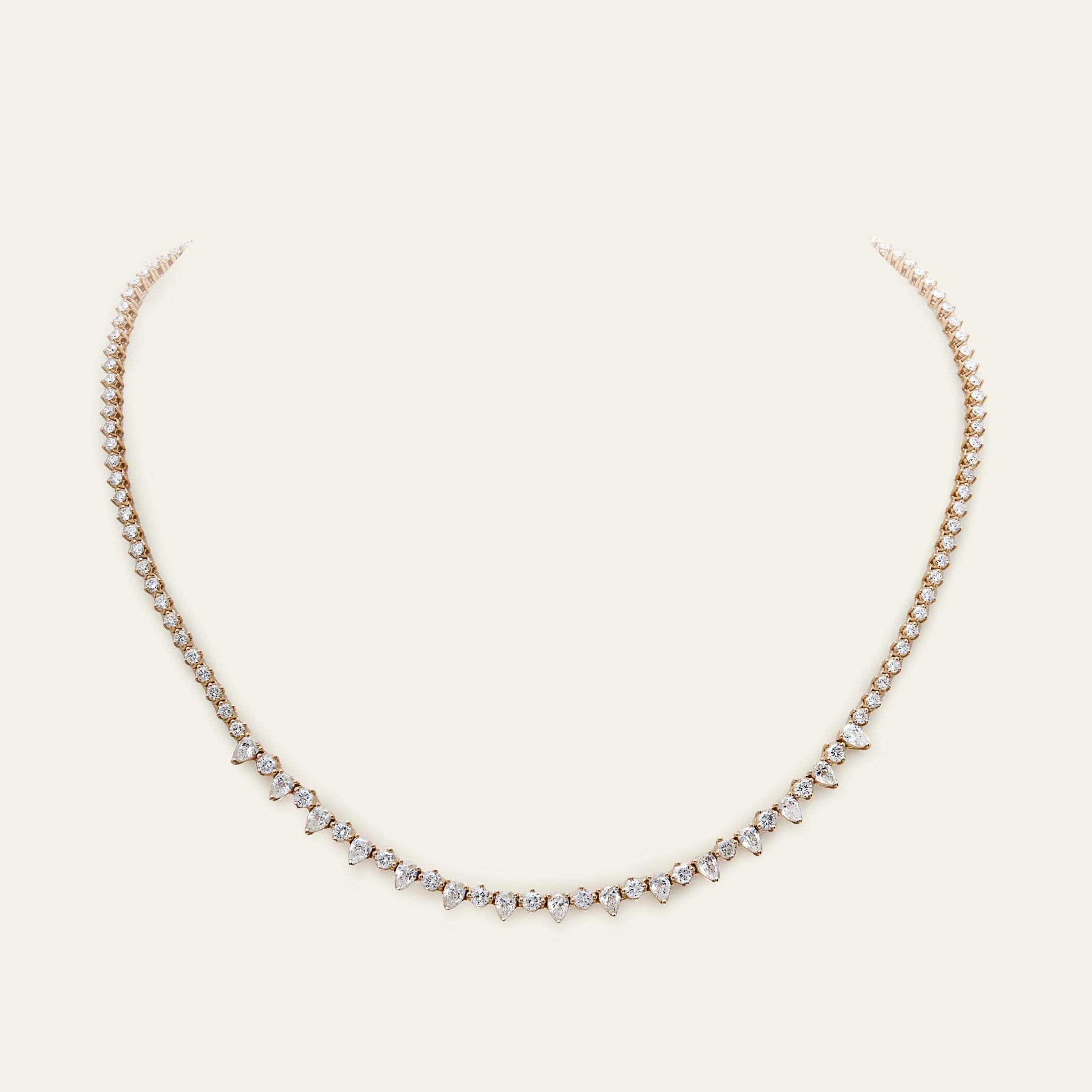 Liora 6 Carat Mixed Shape Diamond Tennis Necklace