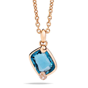 London Blue Topaz & Diamond Small Ristratto Enhancer