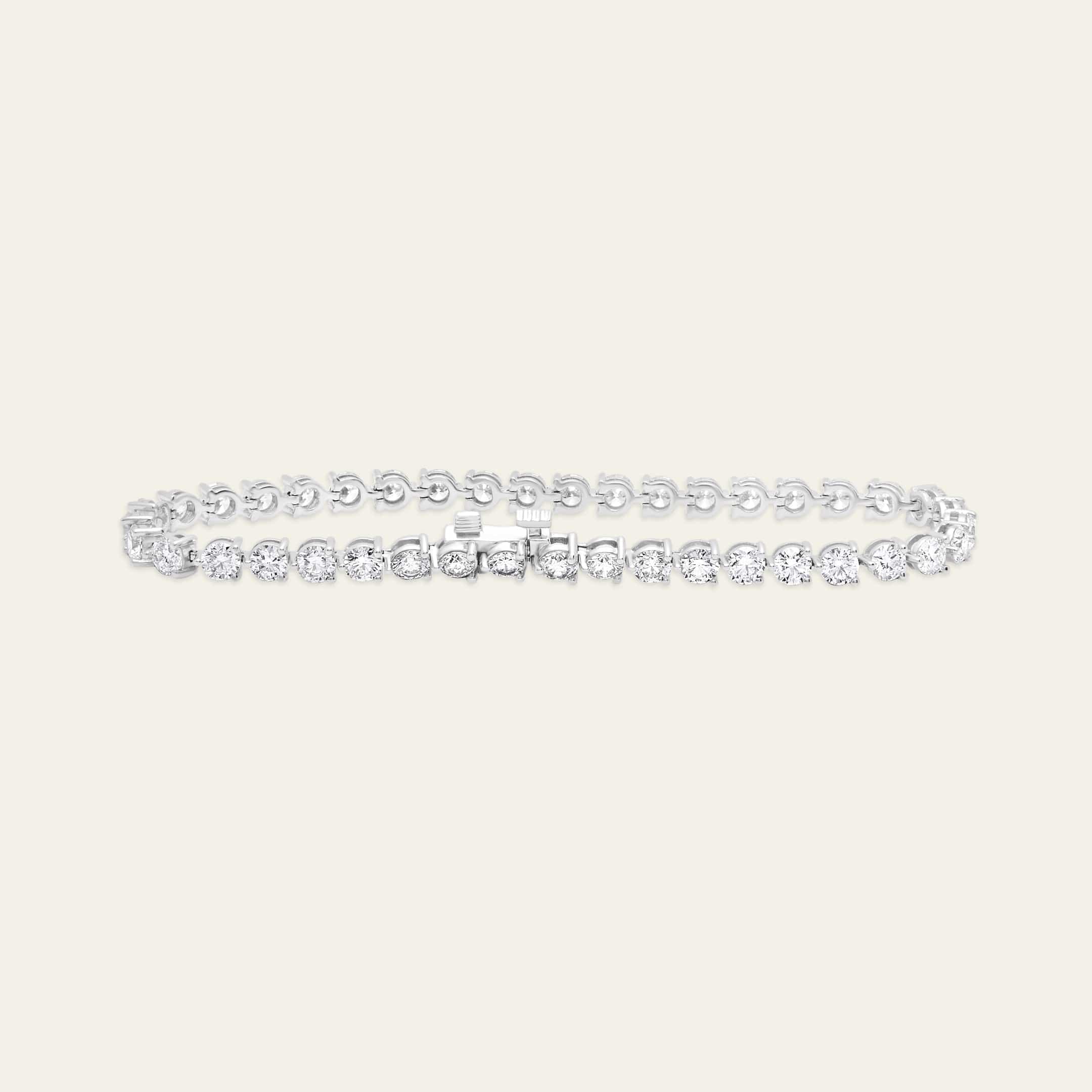 Luce 5.7 Carat Round Diamond Tennis Bracelet