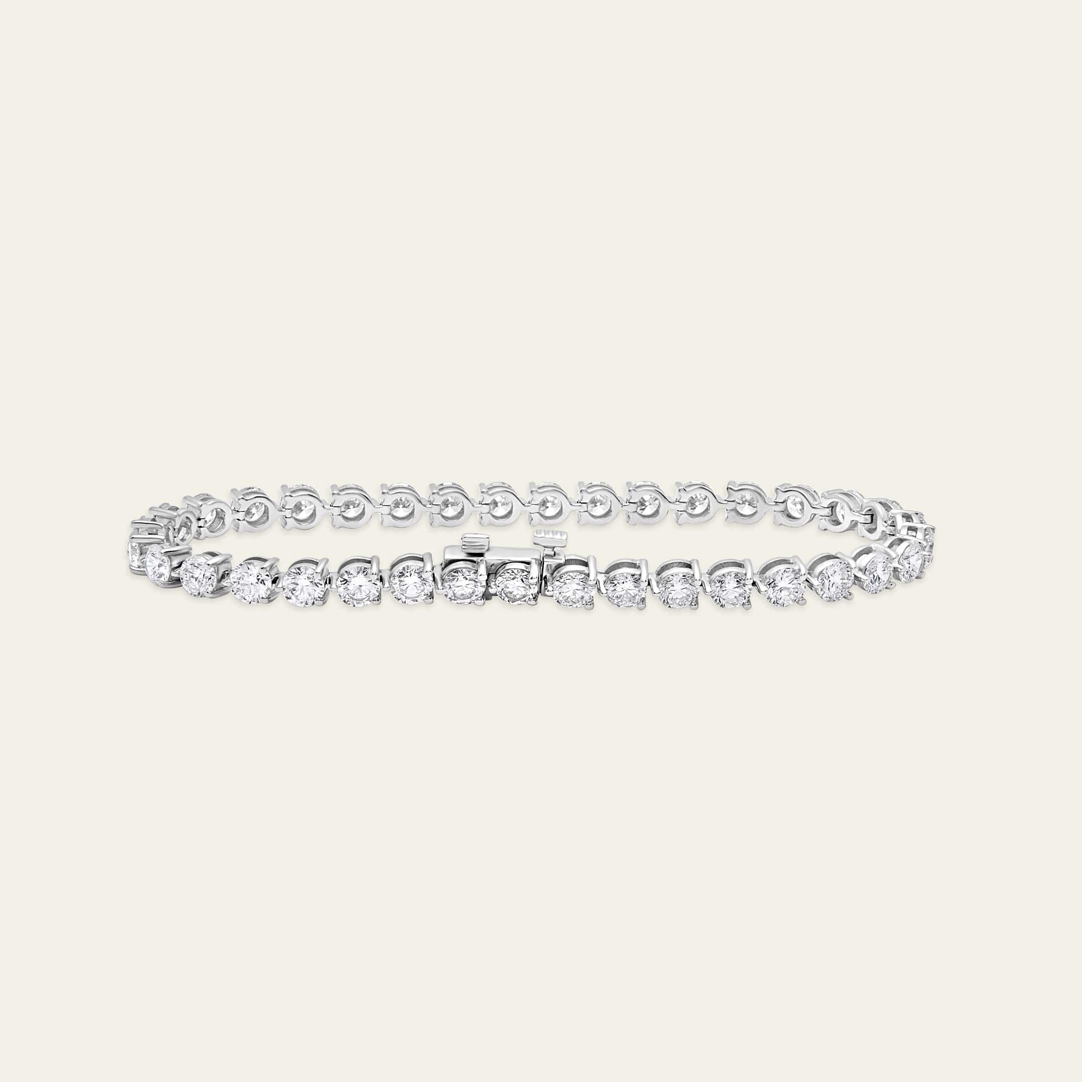 Luce 8 Carat Round Diamond Tennis Bracelet