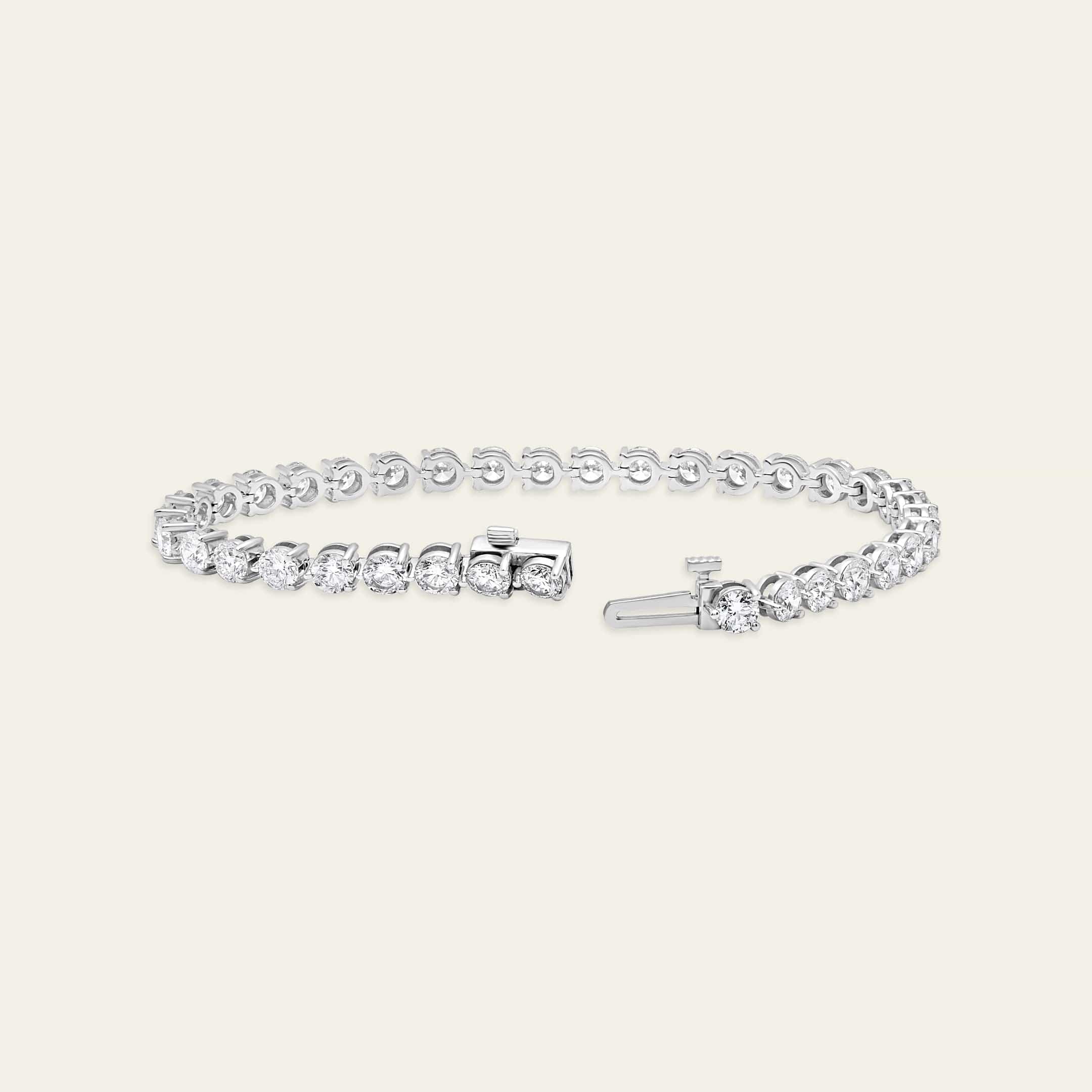 Luce 8 Carat Round Diamond Tennis Bracelet
