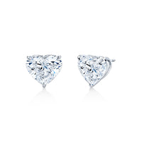 Heart Shaped Diamond Studs