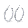 Signature Round Diamond Hoops - Large