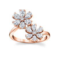 Deux Fleurs Diamond Ring