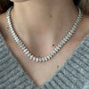 39.5 Carat Marquise Diamond Tennis Necklace