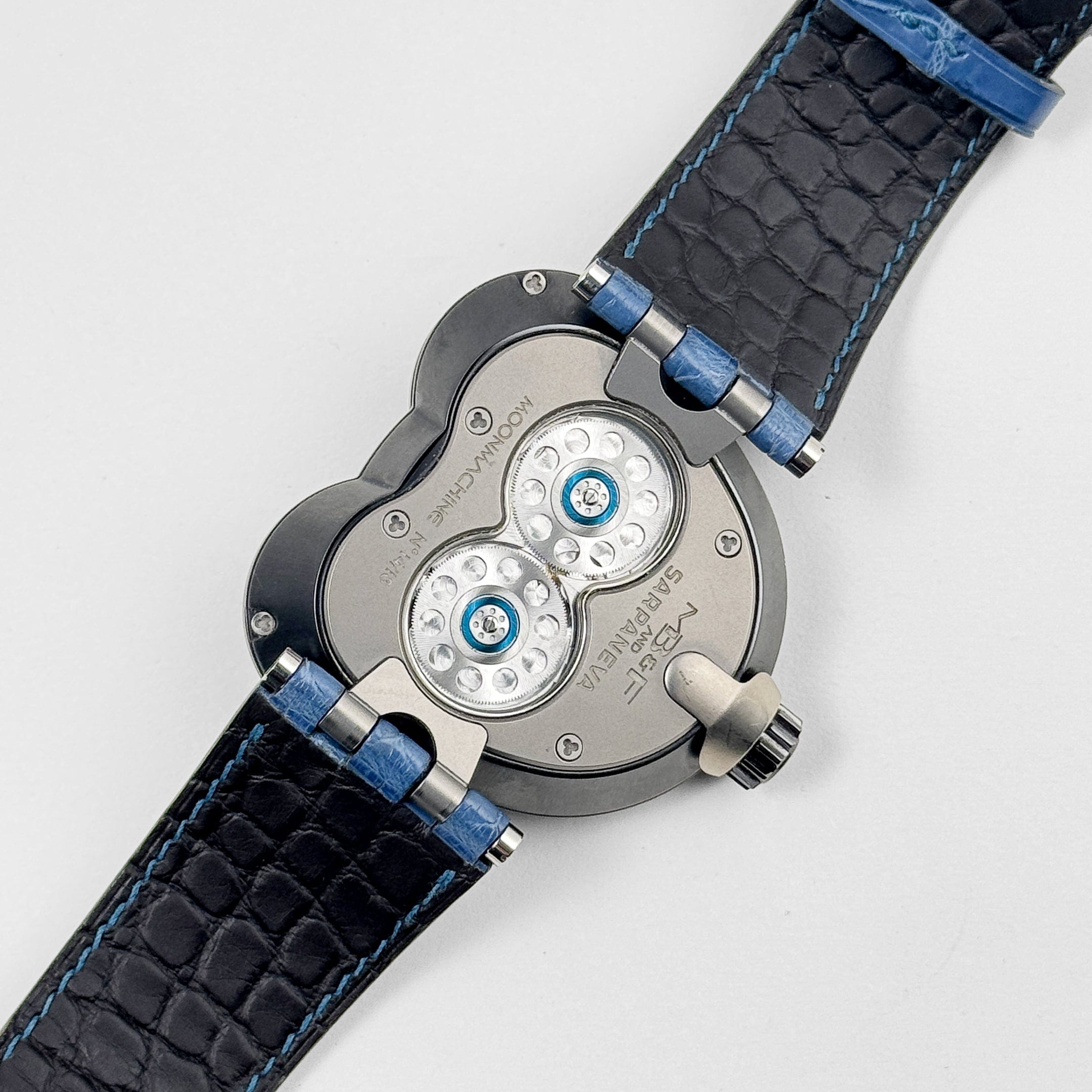 MB&F MoonMachine Black Titanium Dark Blue Sky 34.BTL.B Limited Edition