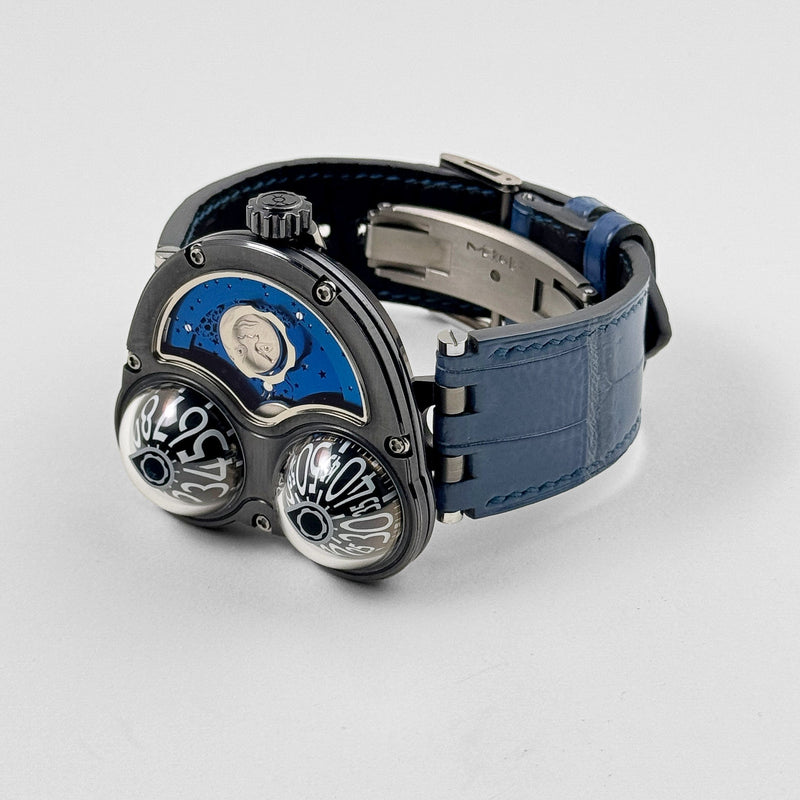 MB&F MoonMachine Black Titanium Dark Blue Sky 34.BTL.B Limited Edition