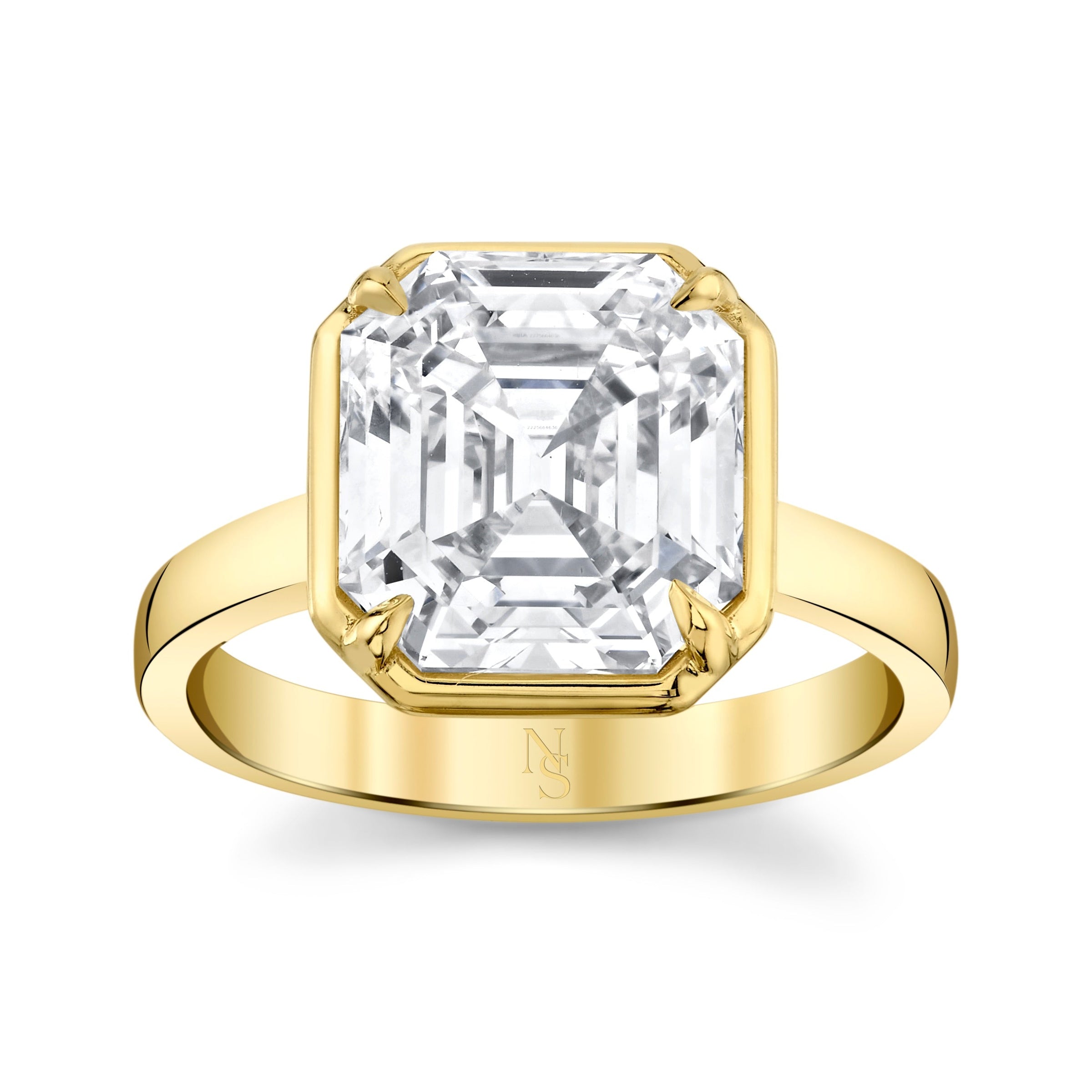Asscher Cut Diamond Ring