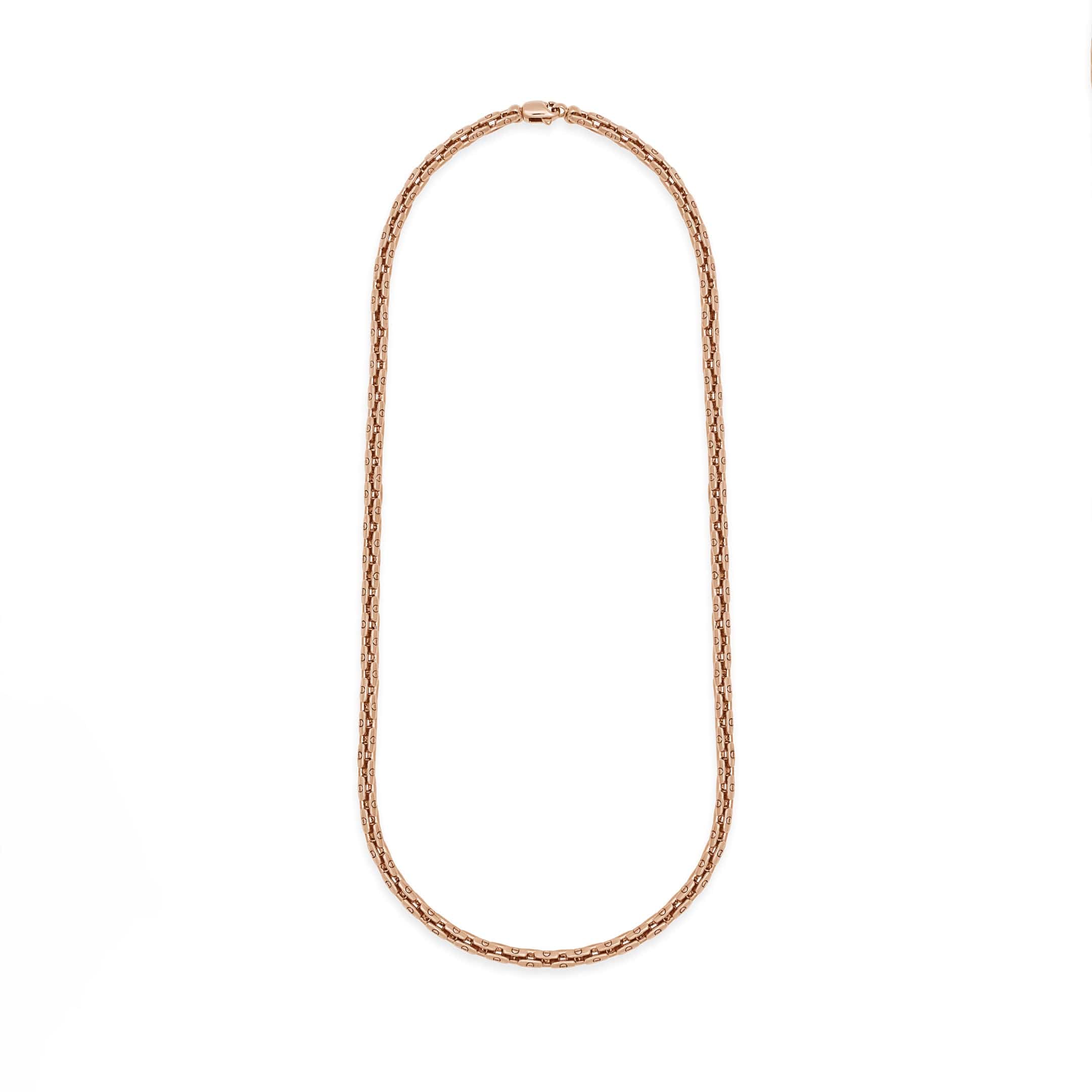 Men's Anchor Chain Necklace in Rose Gold