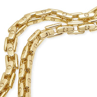 Men's Bold Anchor Chain Necklace in Yellow Gold