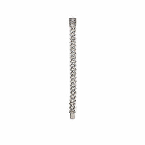 Mens Baguette Diamond Chain White Gold Bracelet