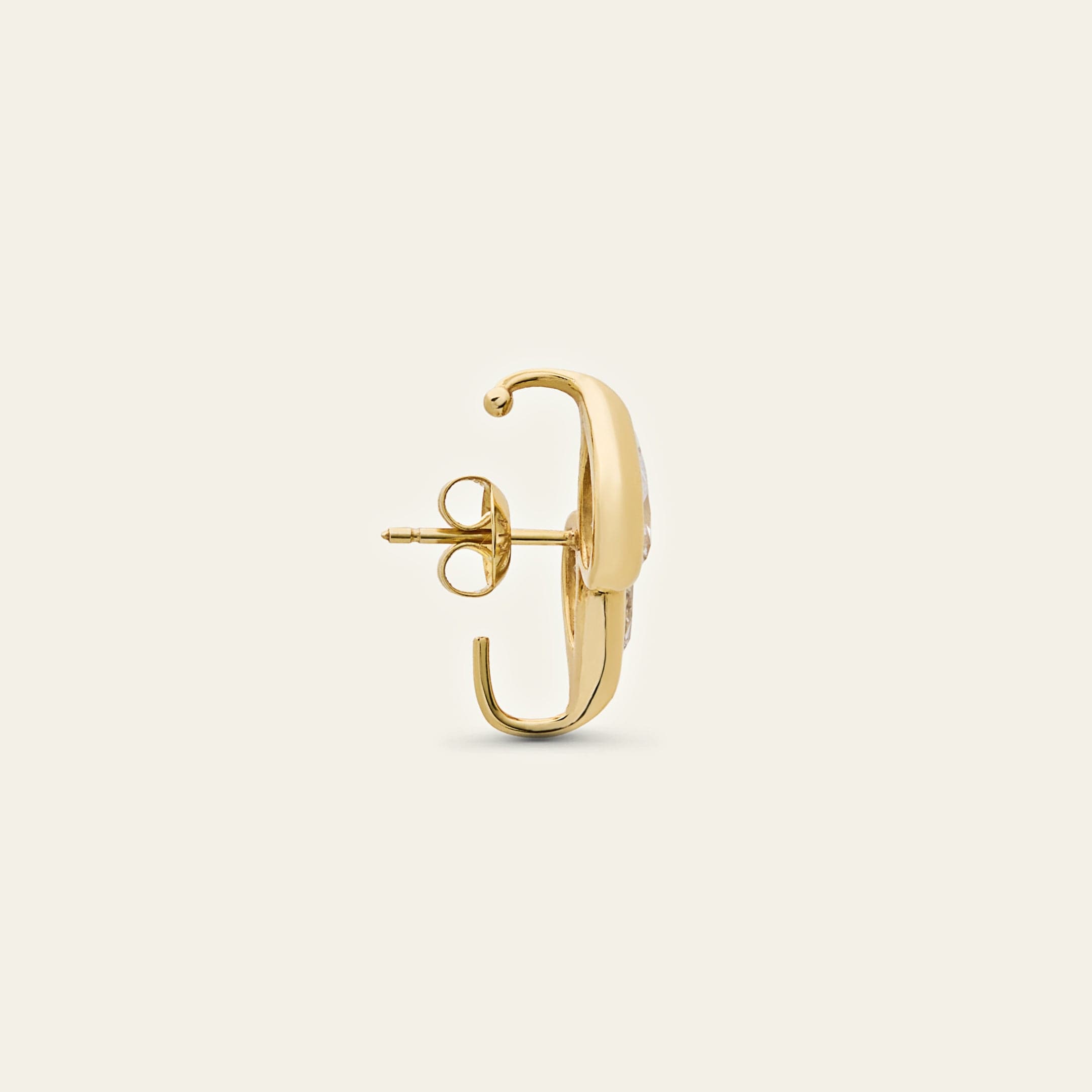 Mika Ear Cuff in Yellow Gold with Pear Diamonds