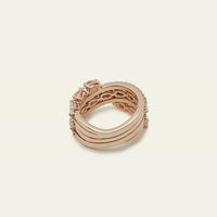 Mixed-Cut Diamond Twist Ring