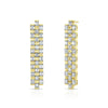Watch Band Diamond Earrings