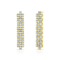 Watch Band Diamond Earrings