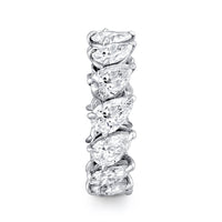 Pear Diamond Eternity Band