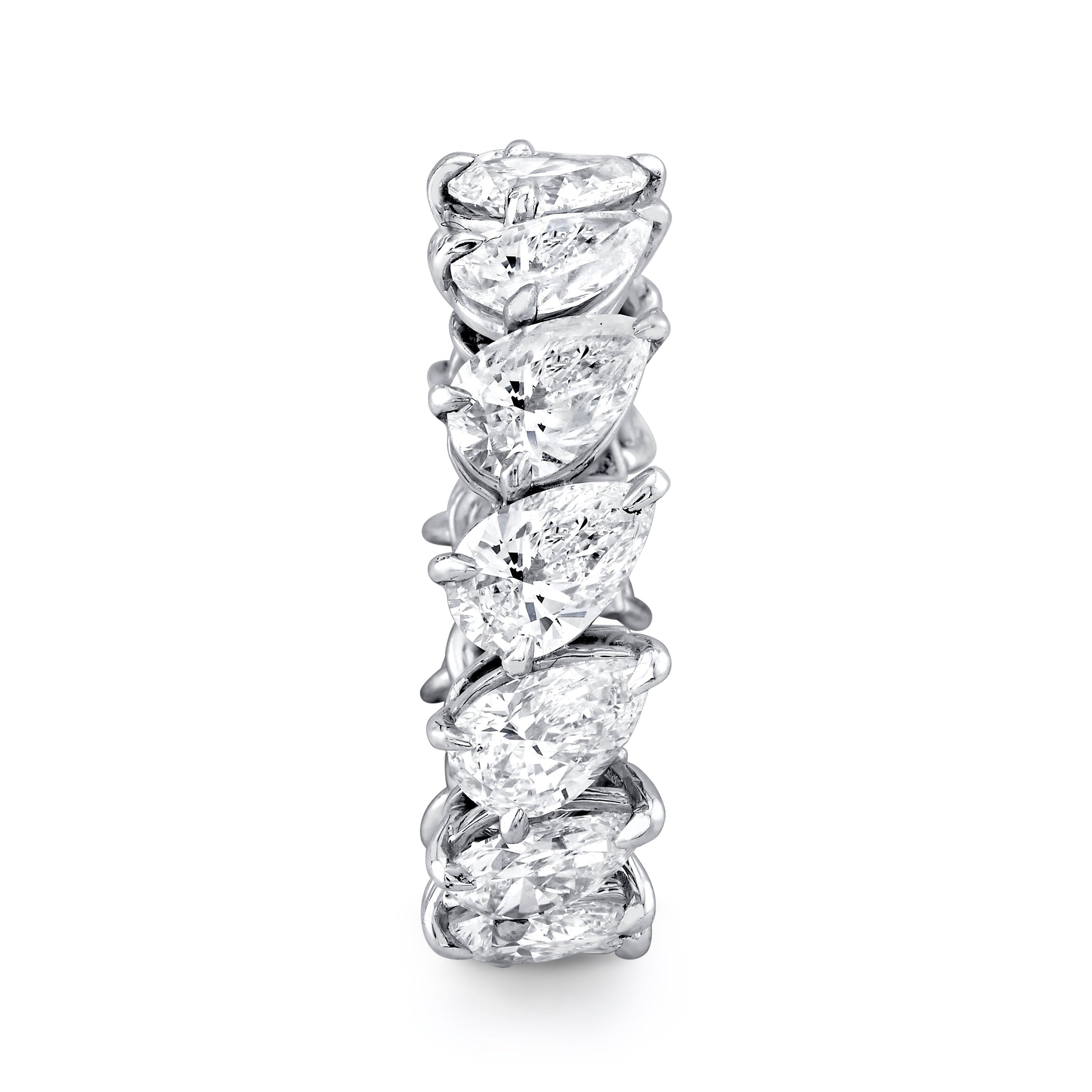 Pear Diamond Eternity Band