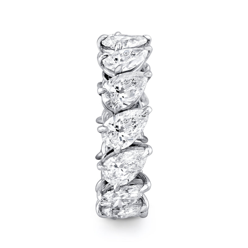 Pear Diamond Eternity Band