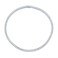 24.96 Carat Classic Straightline Diamond Necklace