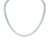 24.96 Carat Classic Straightline Diamond Necklace
