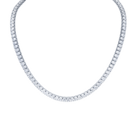 24.96 Carat Classic Straightline Diamond Necklace