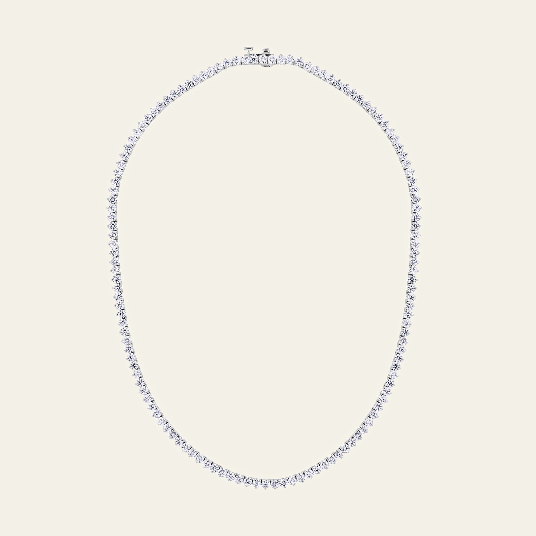 Noa 13.6 Carat Diamond Tennis Necklace