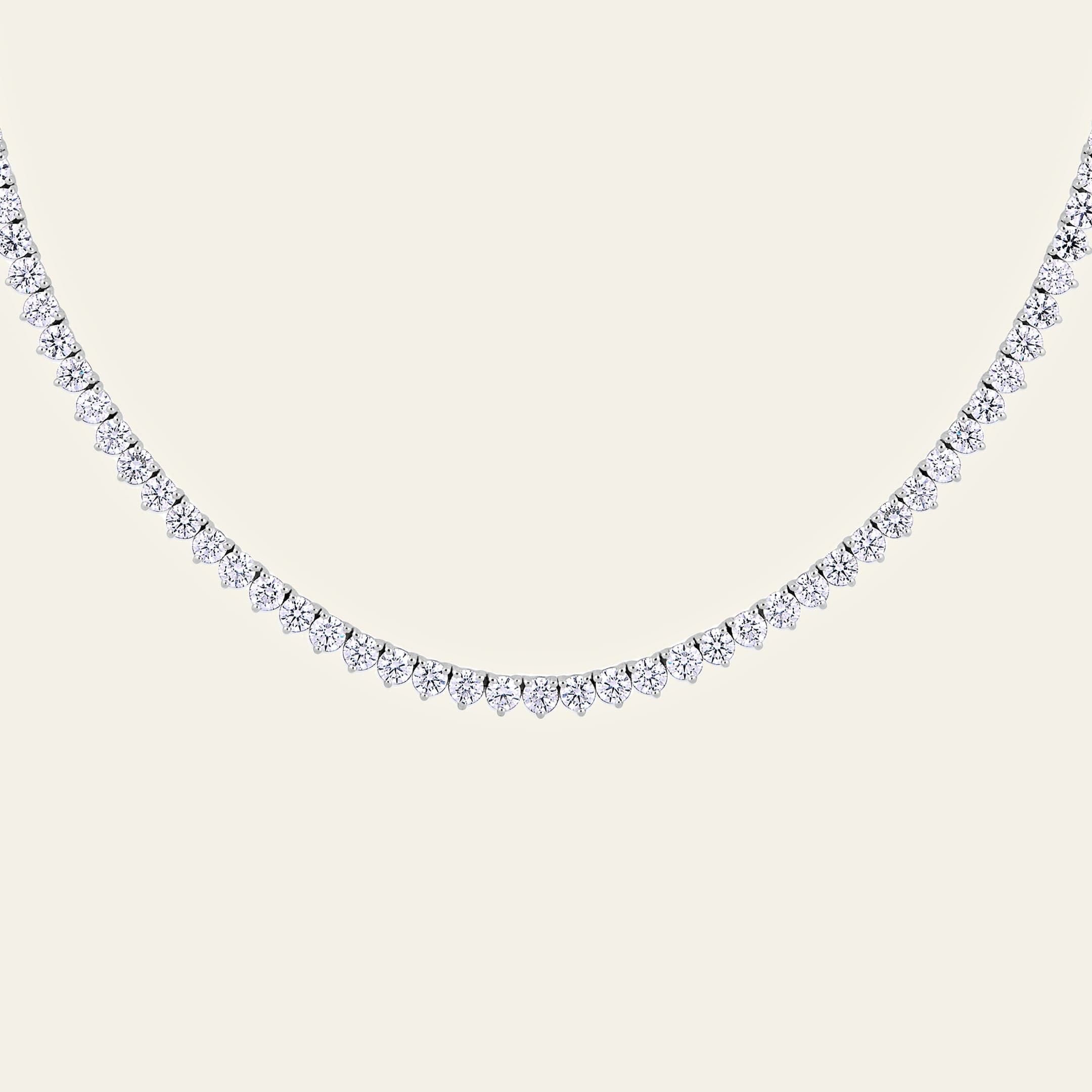 Noa 13.6 Carat Diamond Tennis Necklace