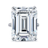 37.69 Carat Emerald Cut Diamond Ring with Pavé Band