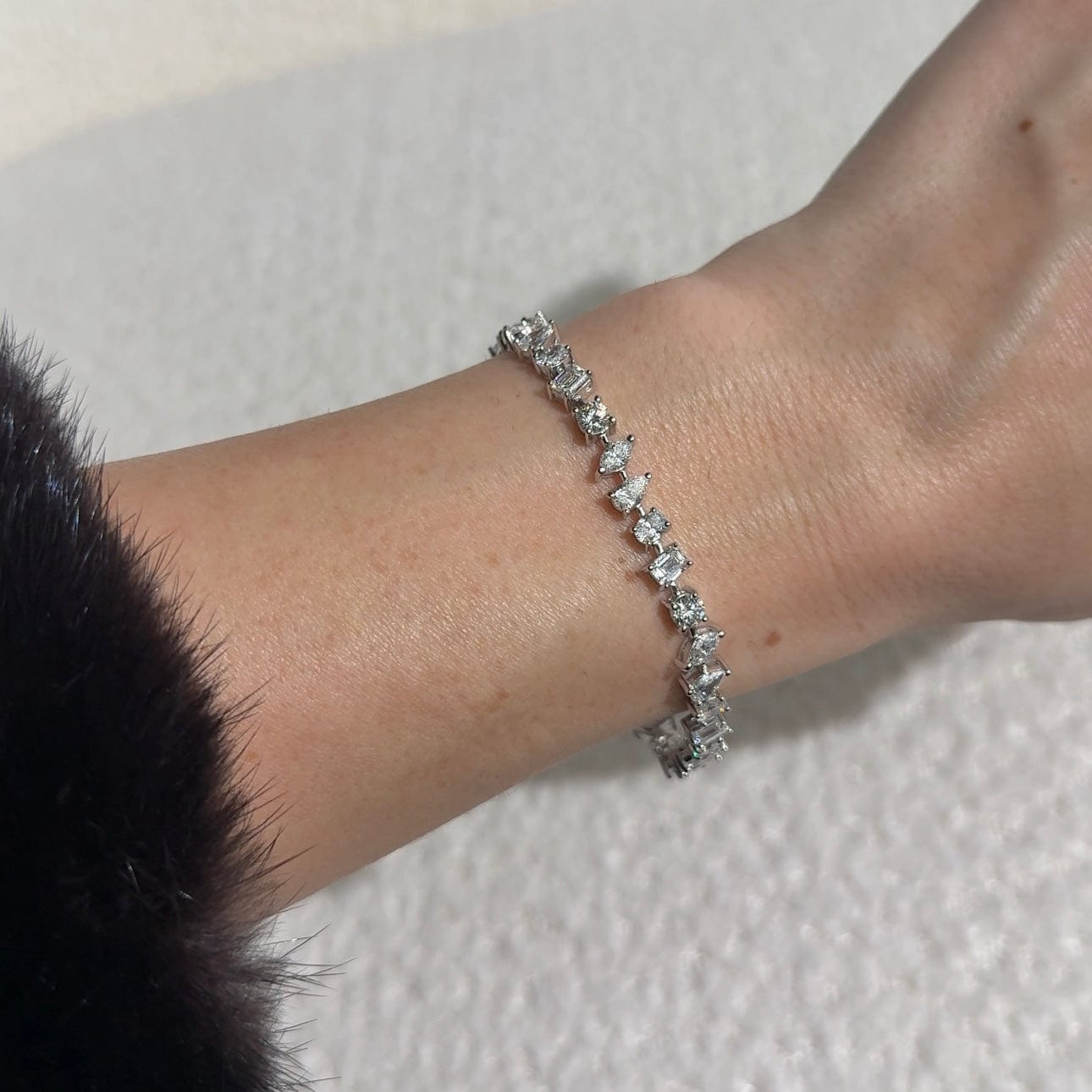 Nova 7 Carat Diamond Confetti Tennis Bracelet