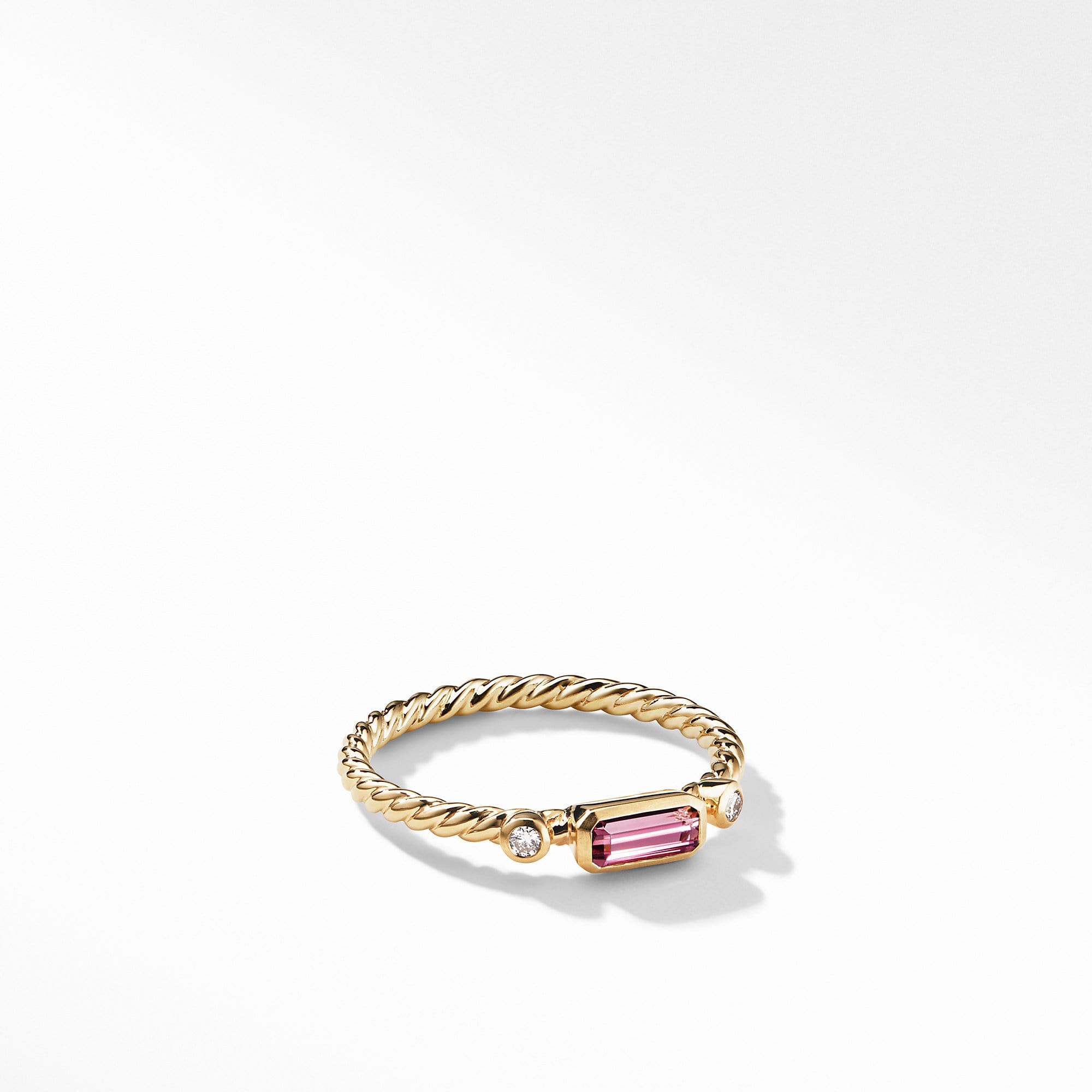 Novella Ring in Pink Tourmaline with Diamonds
