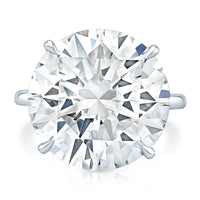 14.33 Carat Round Diamond Solitaire Ring