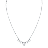 Pear Shape Diamond Drip Necklace