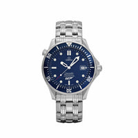 Omega Seamaster 2537.80.00 Chronometer James Bond 40th Anniversary Stainless Steel Blue Dial Limited Edition