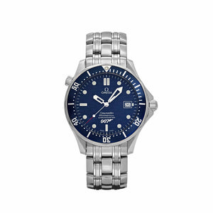 Omega Seamaster 2537.80.00 Chronometer James Bond 40th Anniversary Stainless Steel Blue Dial Limited Edition