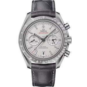 Speedmaster Dark Side of the Moon "Grey Side of the Moon" Grey Ceramic on Leather Strap Grey
