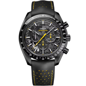 Speedmaster Dark Side of the Moon "Apollo 8" Black Ceramic on Rubber Strap Black