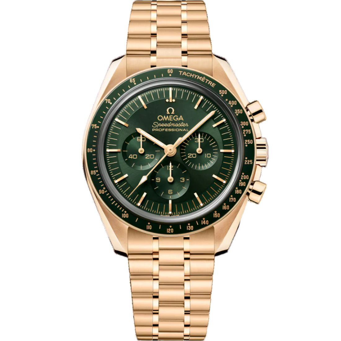 Speedmaster Moonwatch Professional Moonshine™ Gold on Moonshine™ Gold Green