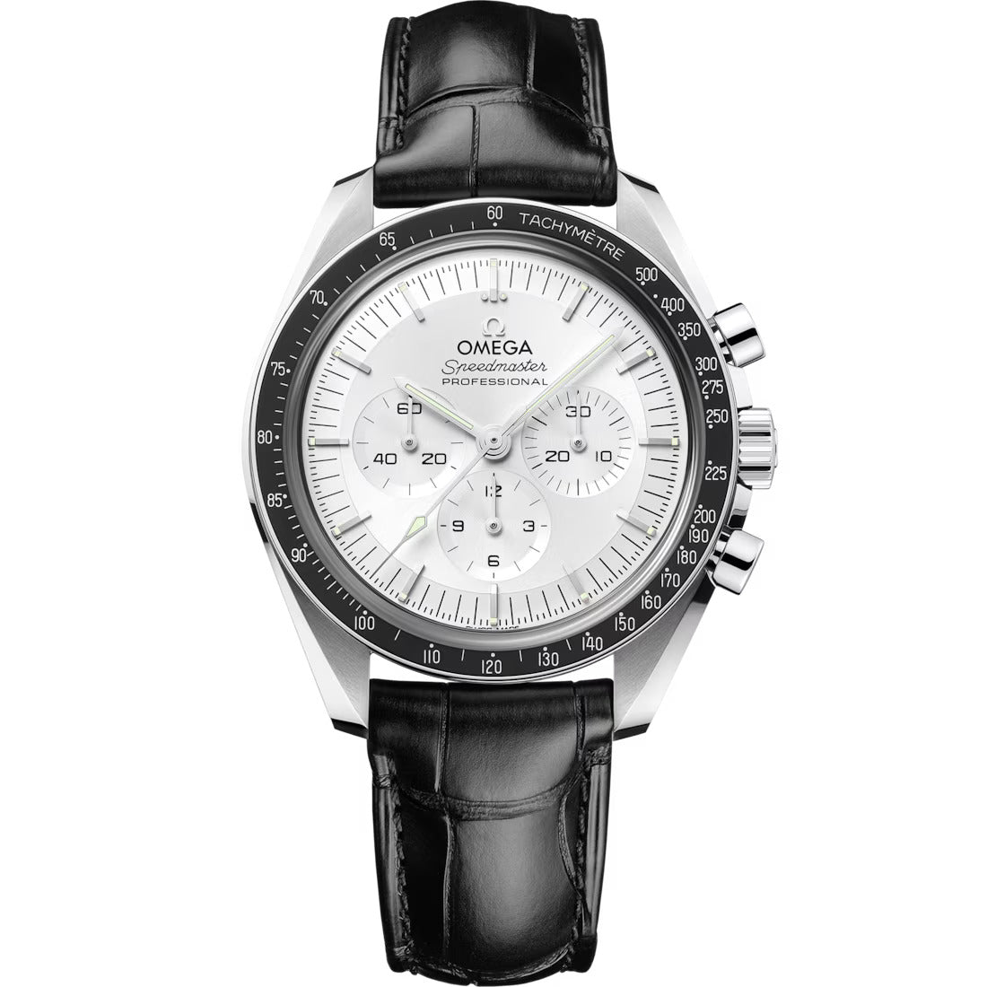 Speedmaster Moonwatch Professional Canopus Gold™ on Leather Strap Silver