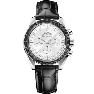 Speedmaster Moonwatch Professional Canopus Gold™ on Leather Strap Silver