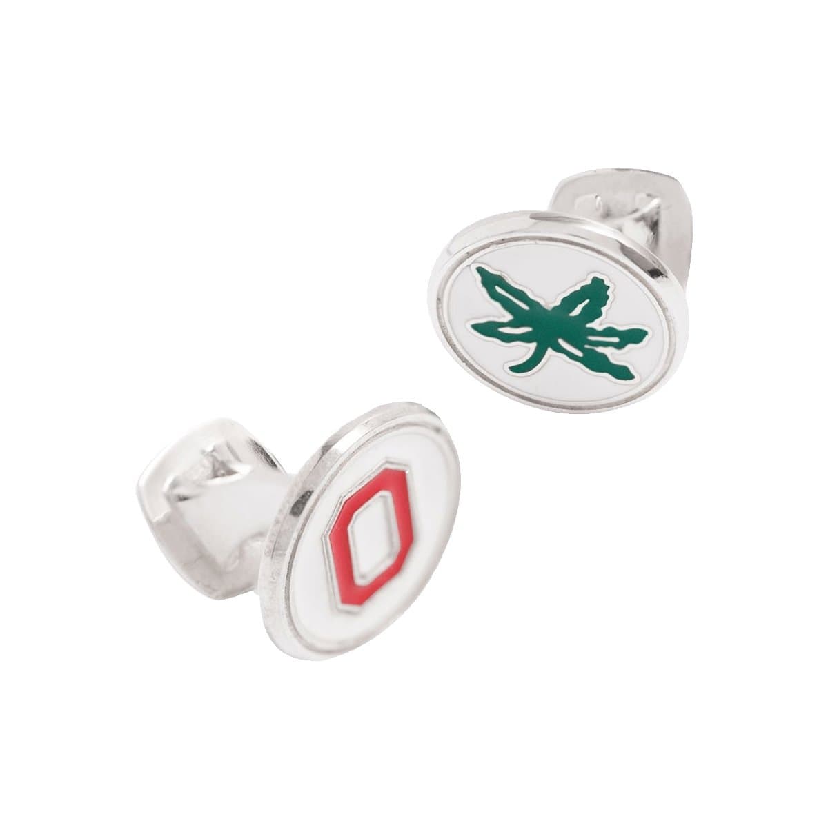OSU Block "O" & Buckeye Leaf Cufflinks