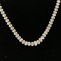 41 Carat Oval Diamond Tennis Necklace
