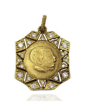 Barry Kronen Babylicious Octagon Charm in Gold