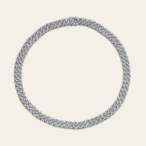 Pavé Diamond White Gold Chain Link Necklace