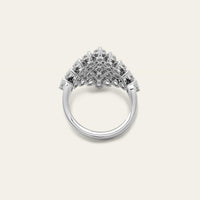 Pear Diamond Shield Ring